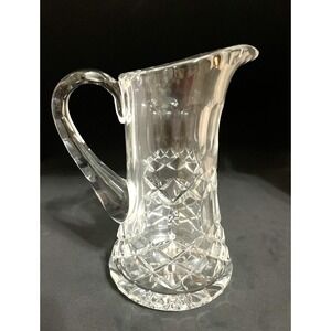 Royal Leerdam Regal Creamer Pitcher Netherlands Hand Blown Crystal Syrup Sauce
